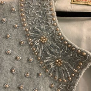 Vintage Cashmere beaded cardigan
